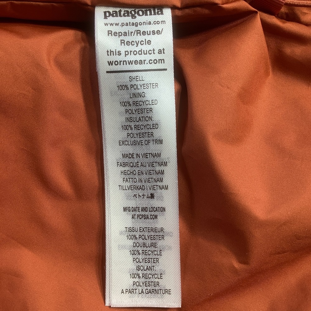Patagonia Womens Lost Canyon Hoody Burnished Red Quilted Jacket‎ Size Medium NWT - Picture 7 of 15